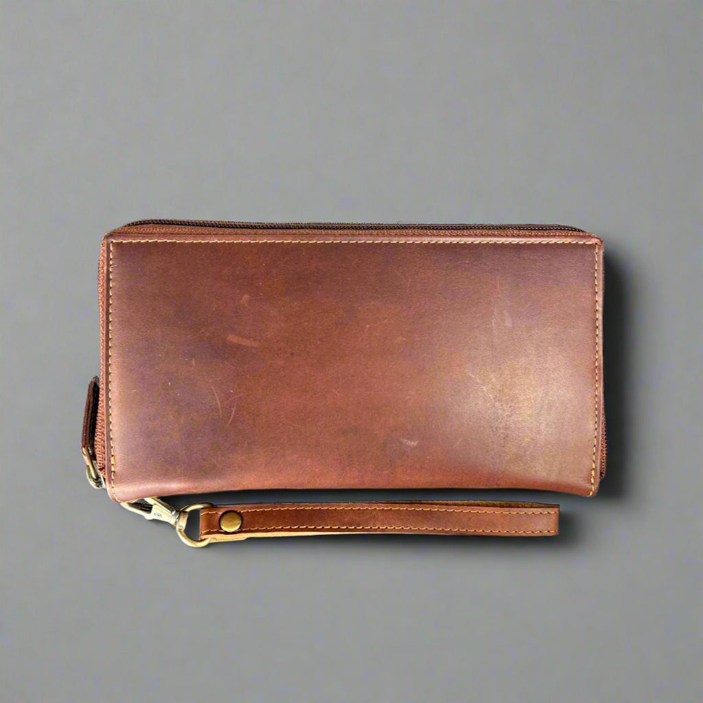 Stylish Women's Zip Around Clutch Wallet - Fashionable RFID Blocking Crossbody Purse for Everyday Use, Travel & Evening Events