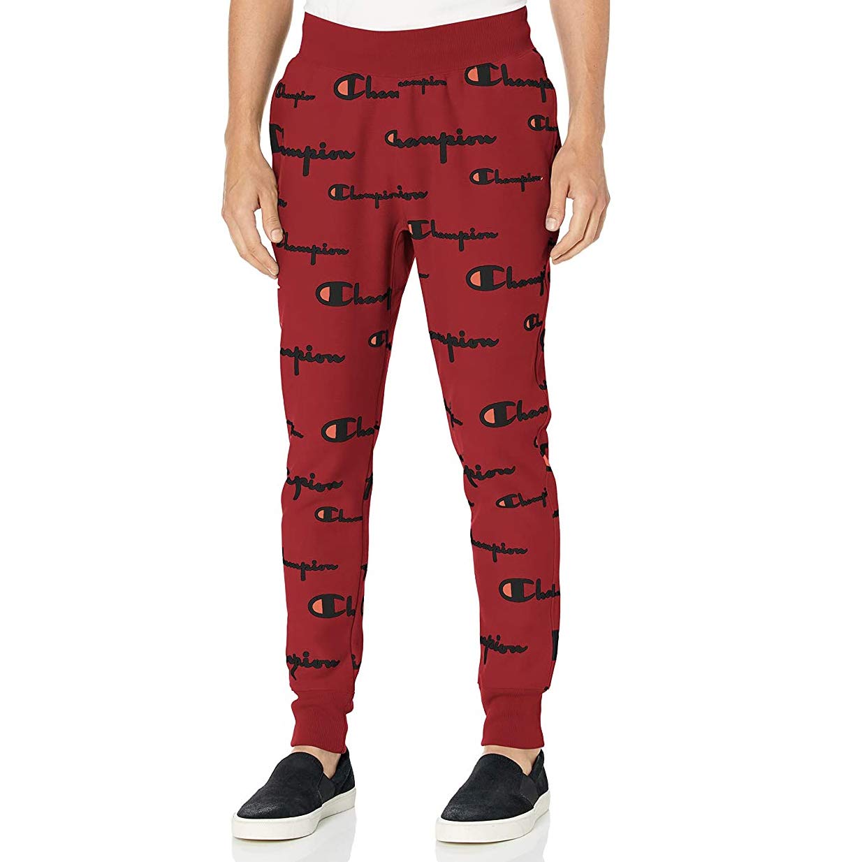 Champion Reverse Weave Fleece Joggers for Men - Heavyweight Cotton Sweatpants with 30.5