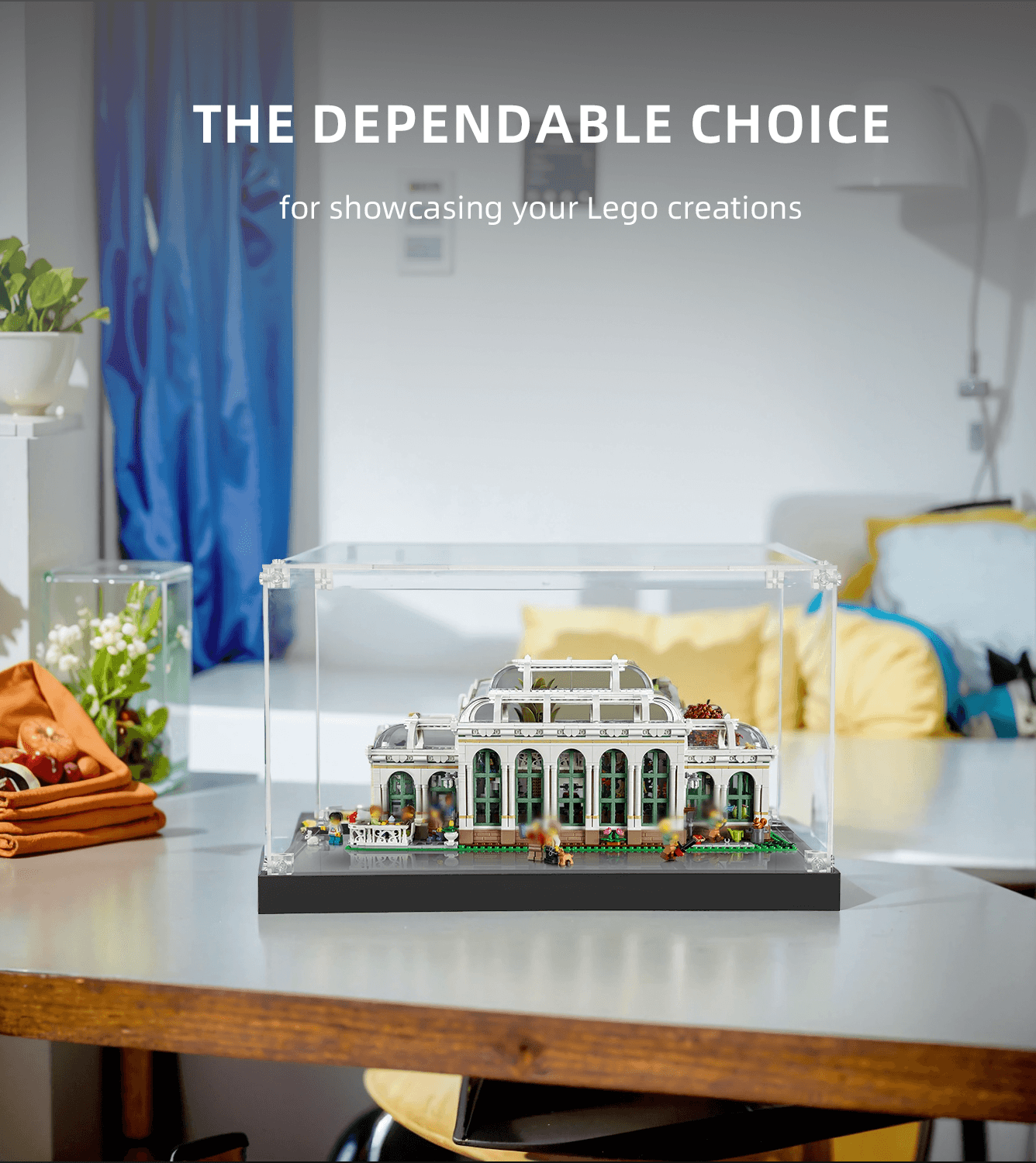 LEGO Ideas The Botanical Garden 21353 Display Case - Clear Acrylic Showcase for LEGO Flower Sets - Perfect for Home Decor, Office Display & Collector's Showcase
