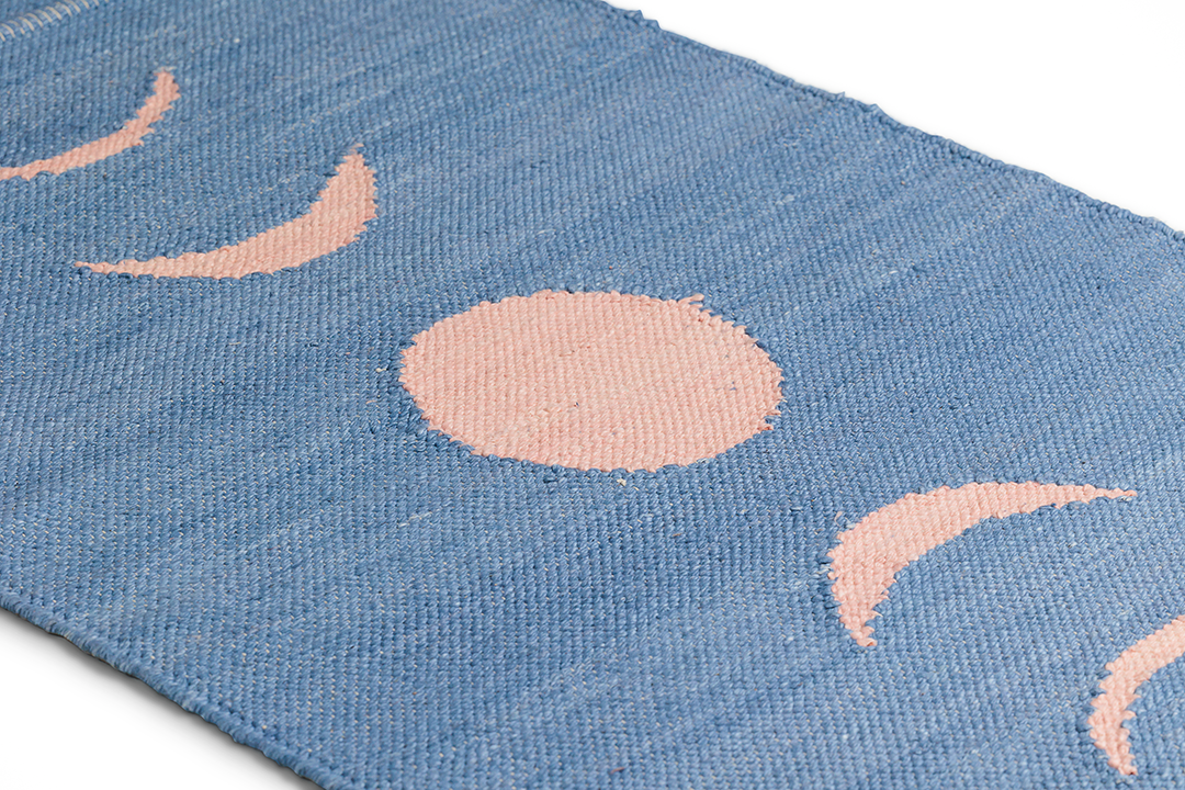 Pink Super Moon Ayurvedic Yoga Mat - Non-Slip Eco-Friendly for Home & Studio Yoga, Meditation, Pilates - Perfect for Beginners & Professionals