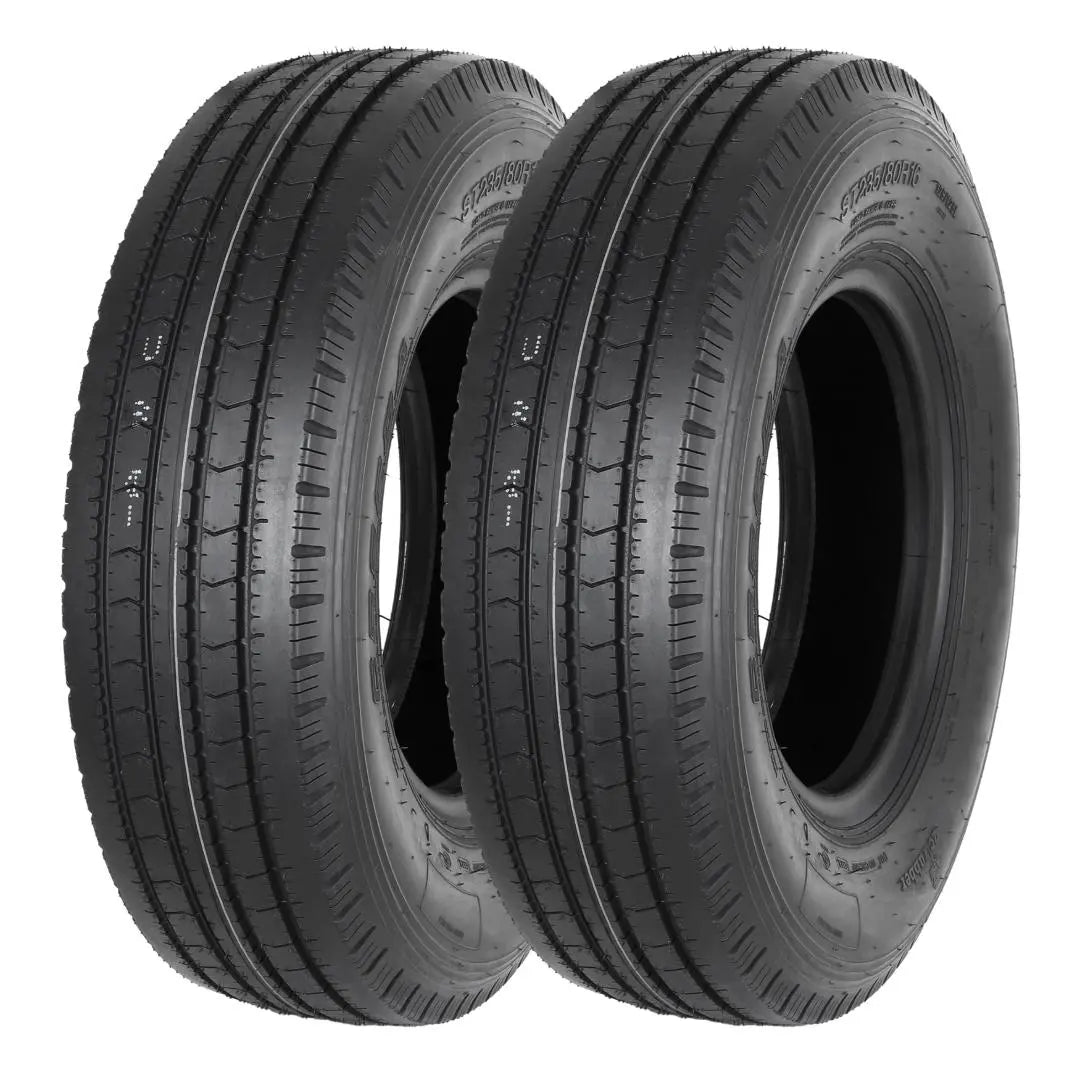 Premium All Steel Radial Trailer Tires ST 235/80R16 14 Ply Load Range G LRG - Heavy Duty for Boat Trailers, Horse Trailers & Cargo Hauling