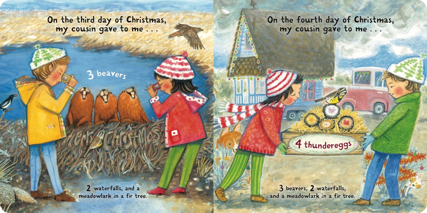 12 Days of Christmas in Oregon - Festive Holiday Book for Kids & Families | American Christmas Traditions, Gift Idea & Storytime Reading