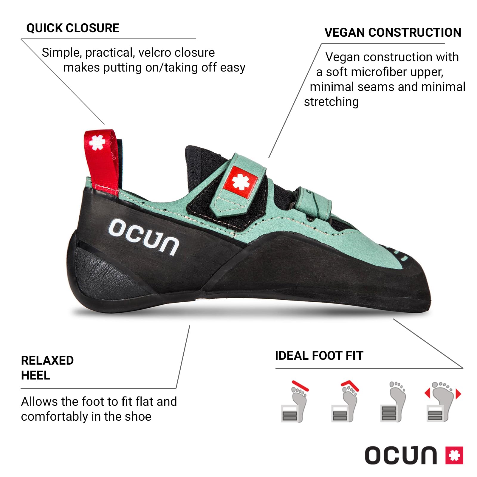 Ocun Striker QC Bouldering & Rock Climbing Shoes - Lightweight & Durable for Indoor/Outdoor Climbing Gyms & Natural Rocks