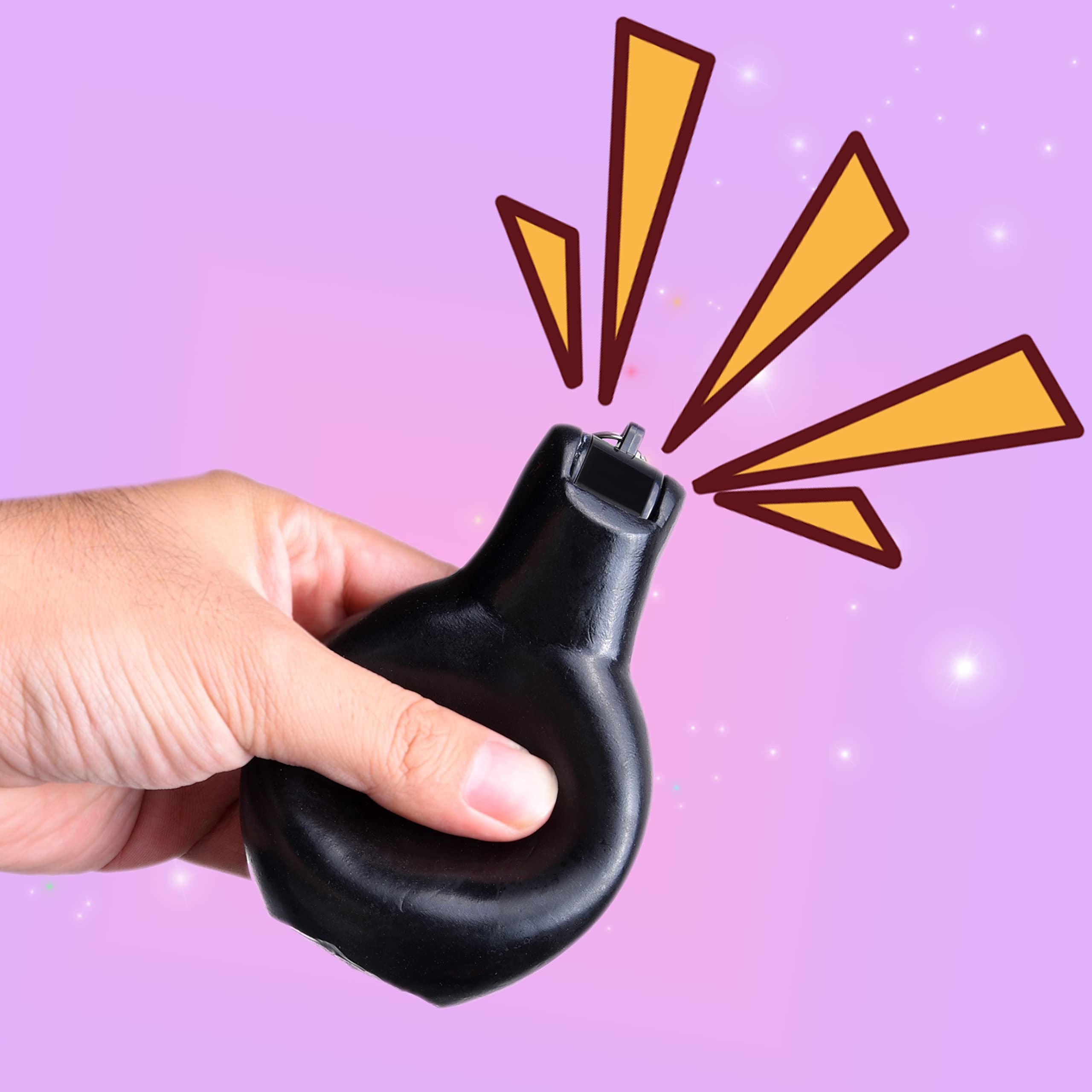 Eco-Fused 2X Hand Squeeze Whistles with Lanyards for Sports & Survival