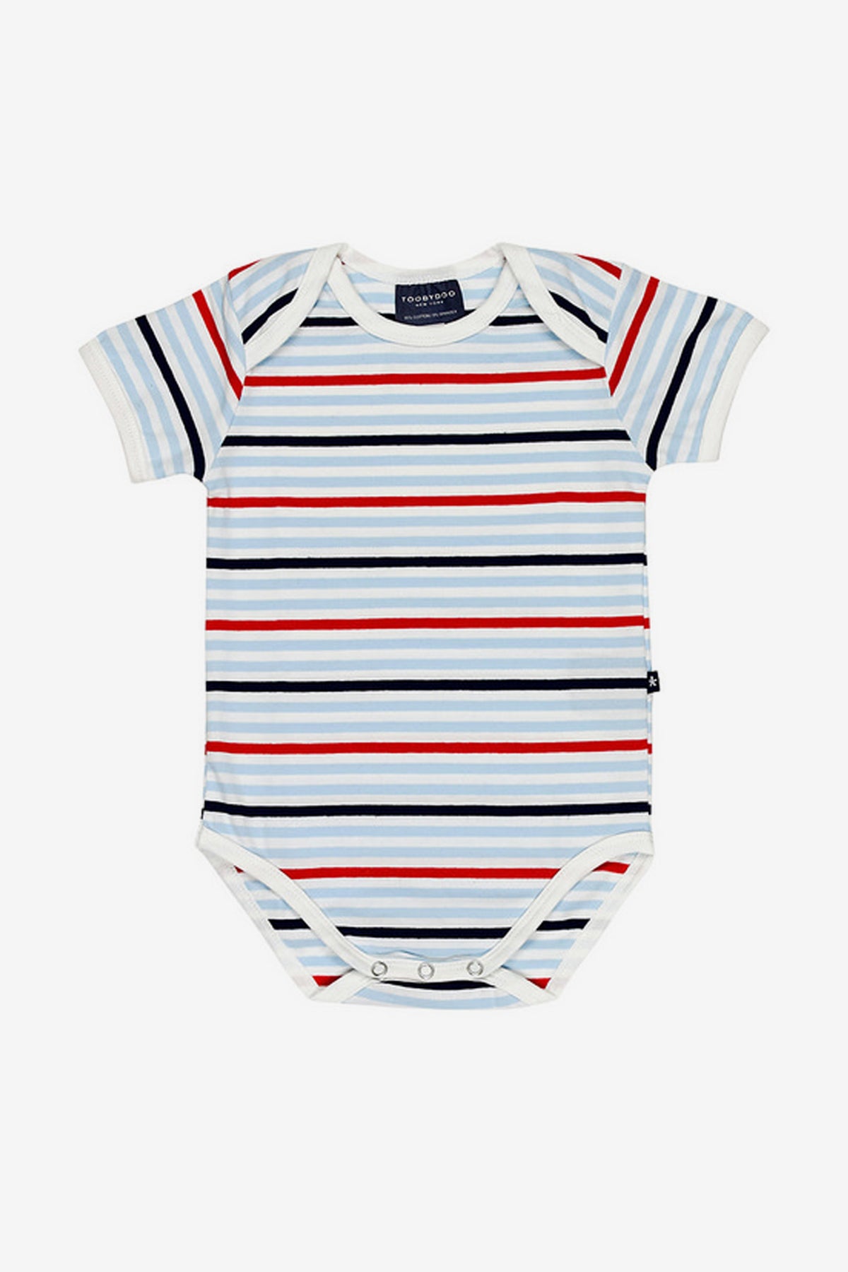 Toobydoo Striped Baby Onesie for Boys - Soft & Comfortable Cotton Bodysuit - Perfect for Everyday Wear, Playtime & Photo Shoots