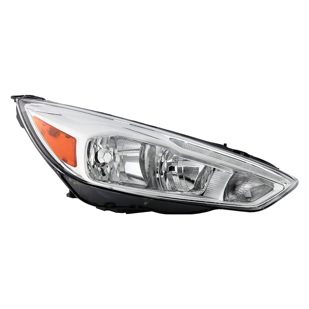 2015-2018 Ford Focus LED DRL Headlights Replacement - Chrome Halogen Upgrade for Daytime Running Lights | Perfect for Night Driving & Enhanced Visibility