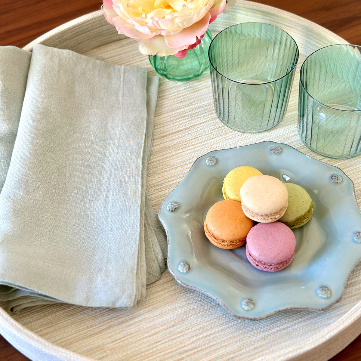 Handwoven Natural Grasscloth Trays - Eco-Friendly Storage & Serving Trays for Home Decor, Dining, and Gift Wrapping | Perfect for Living Room, Kitchen, and Party Use