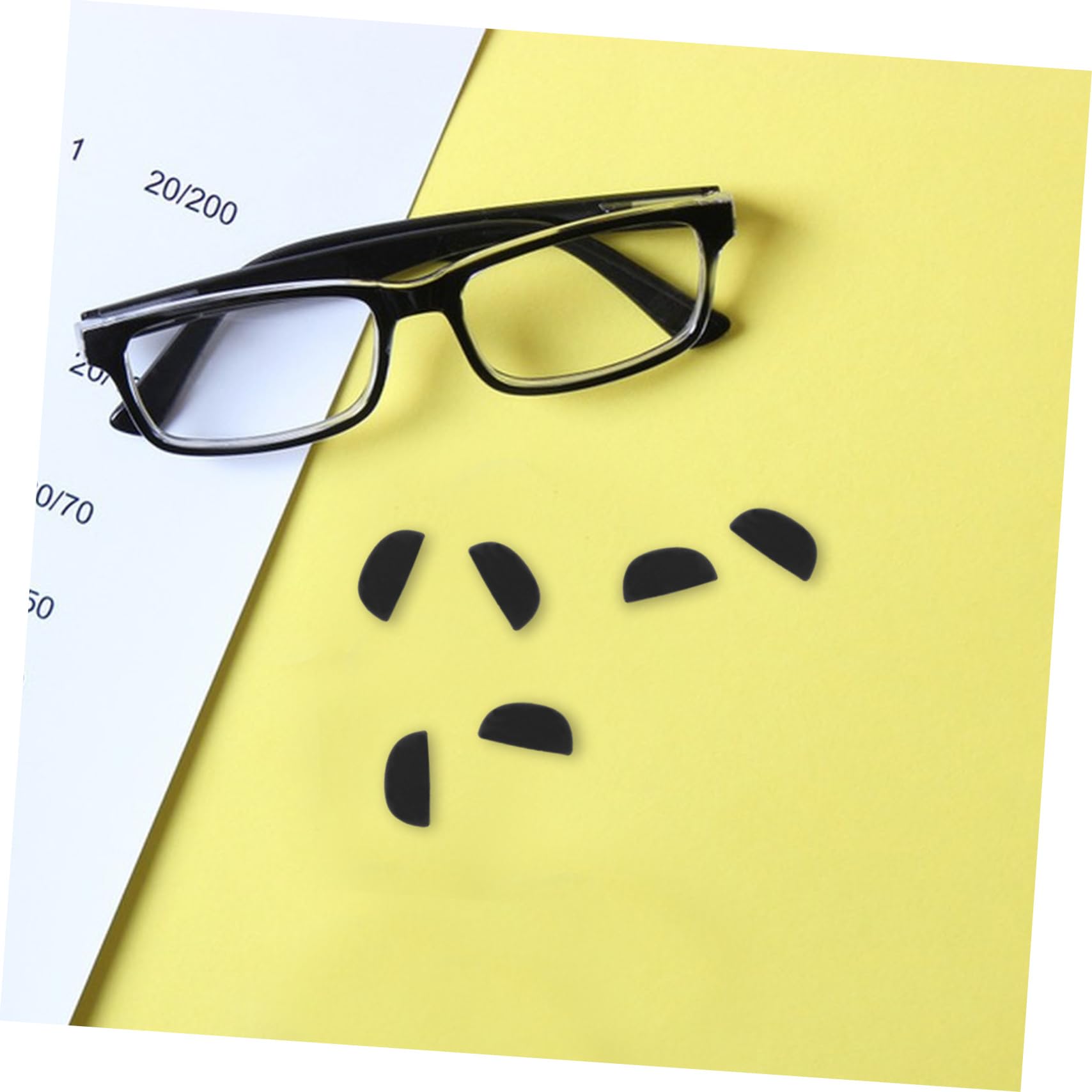 Anneome 10 Pairs Soft Silicone Nose Pads for Glasses - Comfortable Nose Cushion Pads, Universal Fit Eyeglass Frame Accessories - Perfect for Reading, Computer Use, and Daily Wear