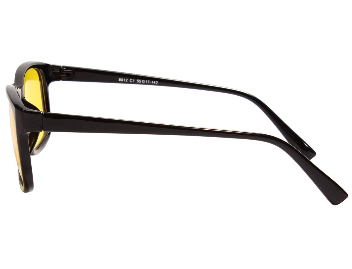 Night Driving Glasses for Women & Men - Anti-Glare Blue Light Blocking Lenses with Night Vision Enhancement - Perfect for Safe Night Driving, Computer Use, and Screen Protection