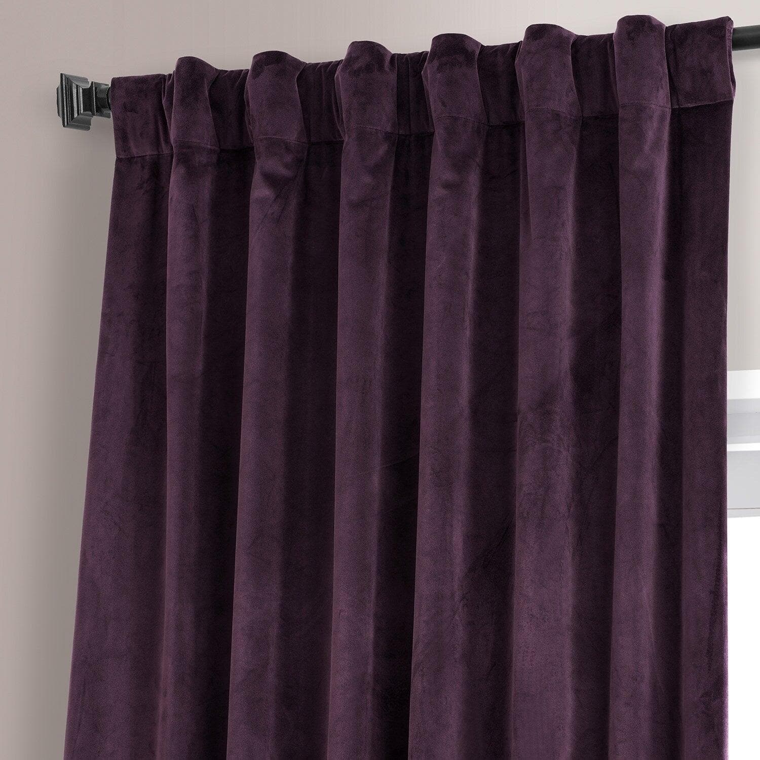 Plum Blossom Signature Plush Velvet Blackout Curtains for Bedroom & Living Room - Thermal Insulated Noise Reducing Window Drapes for Hotels, Home Decor