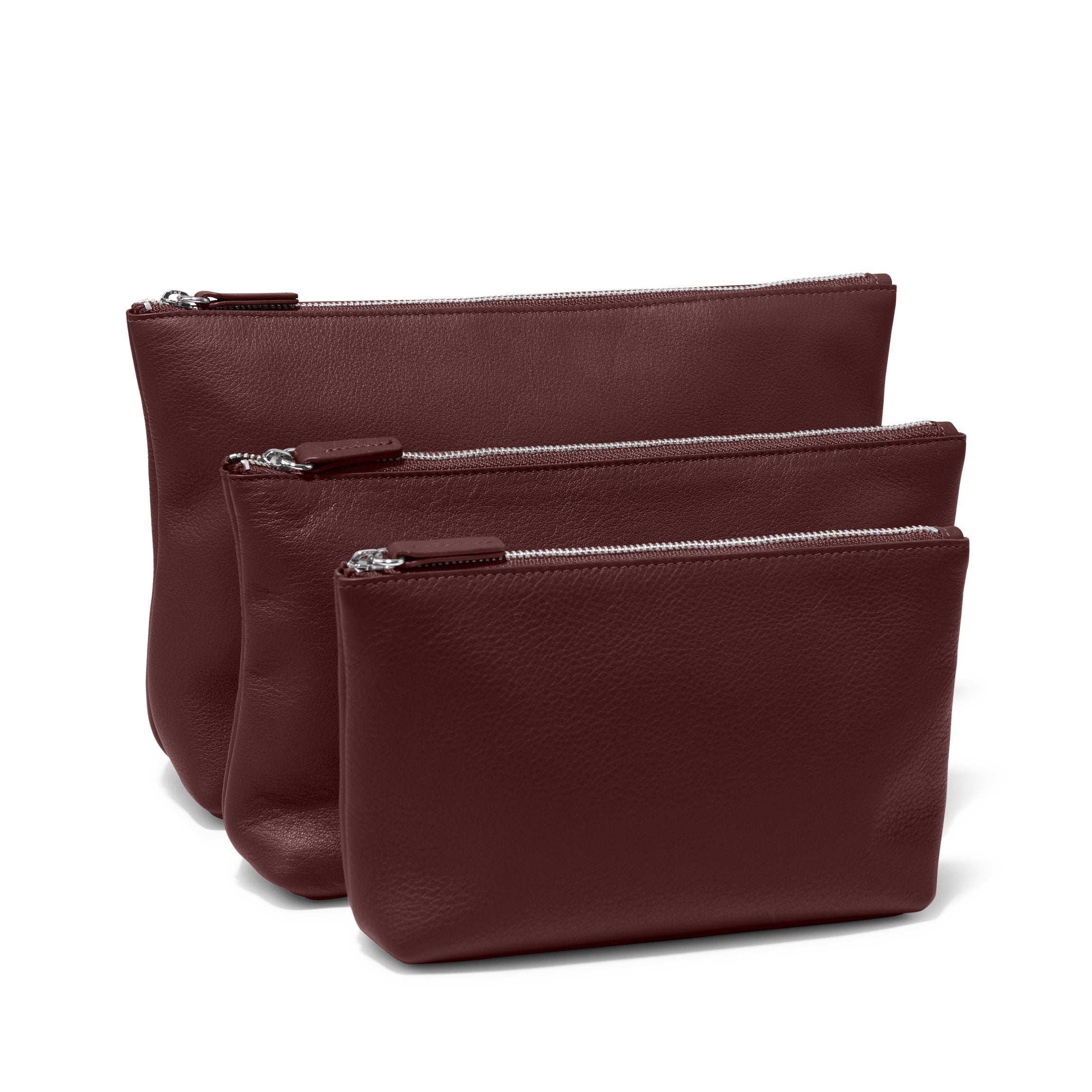 Premium Standing Pouch Trio Set - Elegant Bordeaux Wine Bags for Gifts, Storage & Travel - Perfect for Wine Lovers, Party Favors & Home Organization