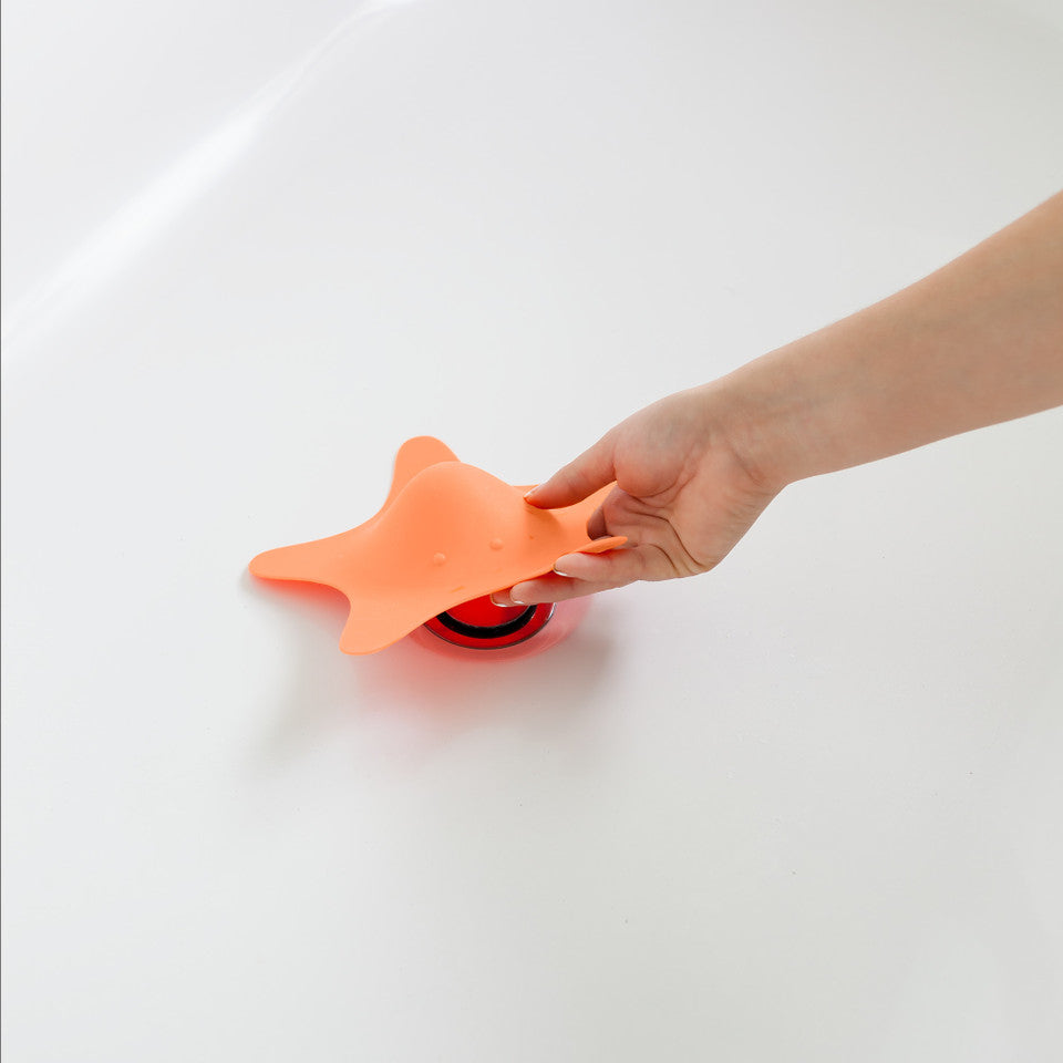 Boon Bath STAR Drain Cover - Fun & Safe Bathtub Drain Stopper for Kids - Prevent Clogs & Keep Bath Toys in Place - Perfect for Baby & Toddler Bath Time