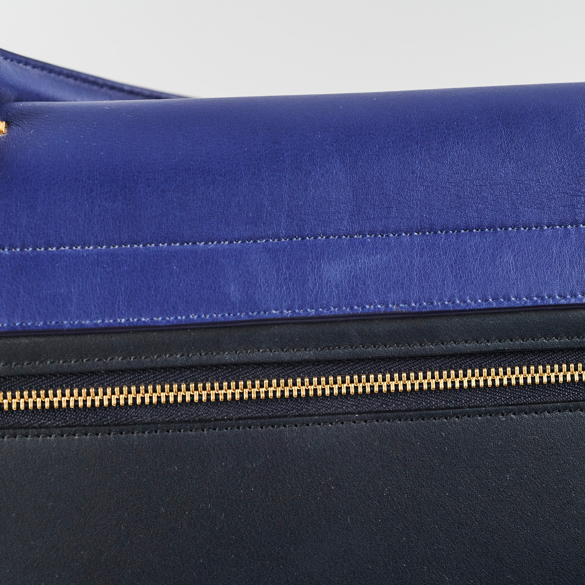 Celine Trapeze Medium Handbag in Blue/Navy - Luxury Leather Crossbody Bag for Women, Perfect for Work, Travel & Everyday Use