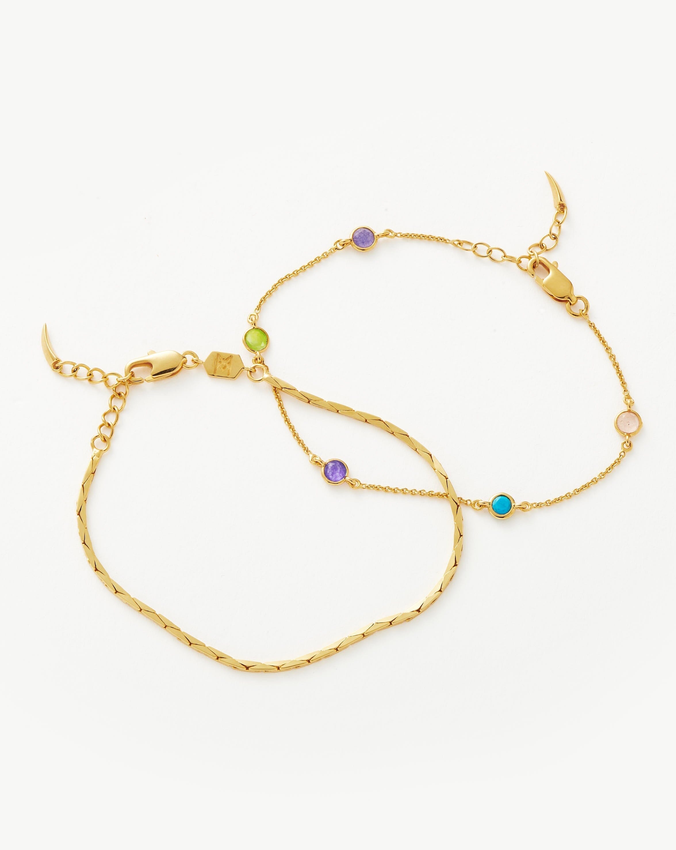 Hot Rox Chain Bracelet Set for Women - Trendy Layered Bracelets Jewelry Gift for Her - Perfect for Parties, Dating & Everyday Wear