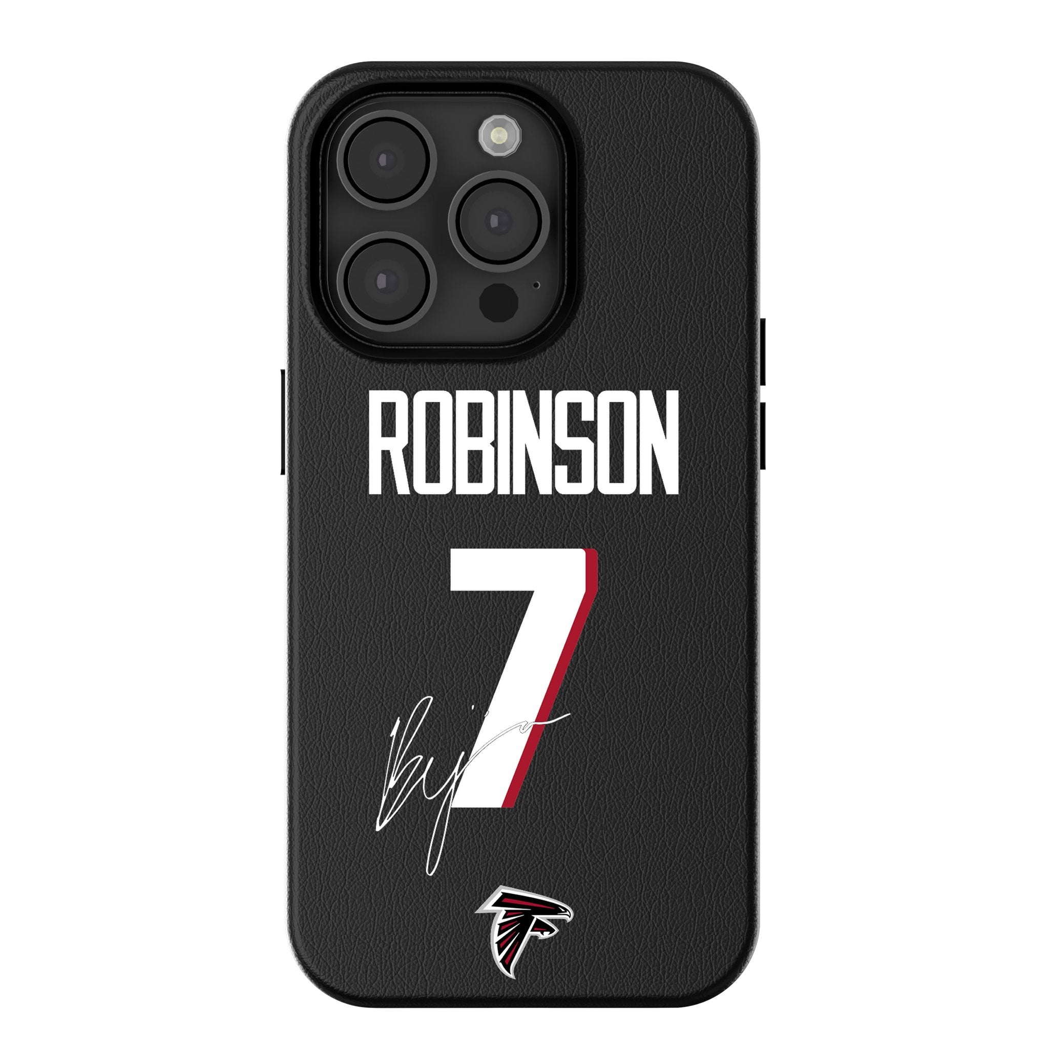 Bijan Robinson Atlanta Falcons 7 MagSafe Compatible iPhone Case for Apple iPhone 13/14/15 Pro Max - Durable Protection for Sports Fans & Game Day