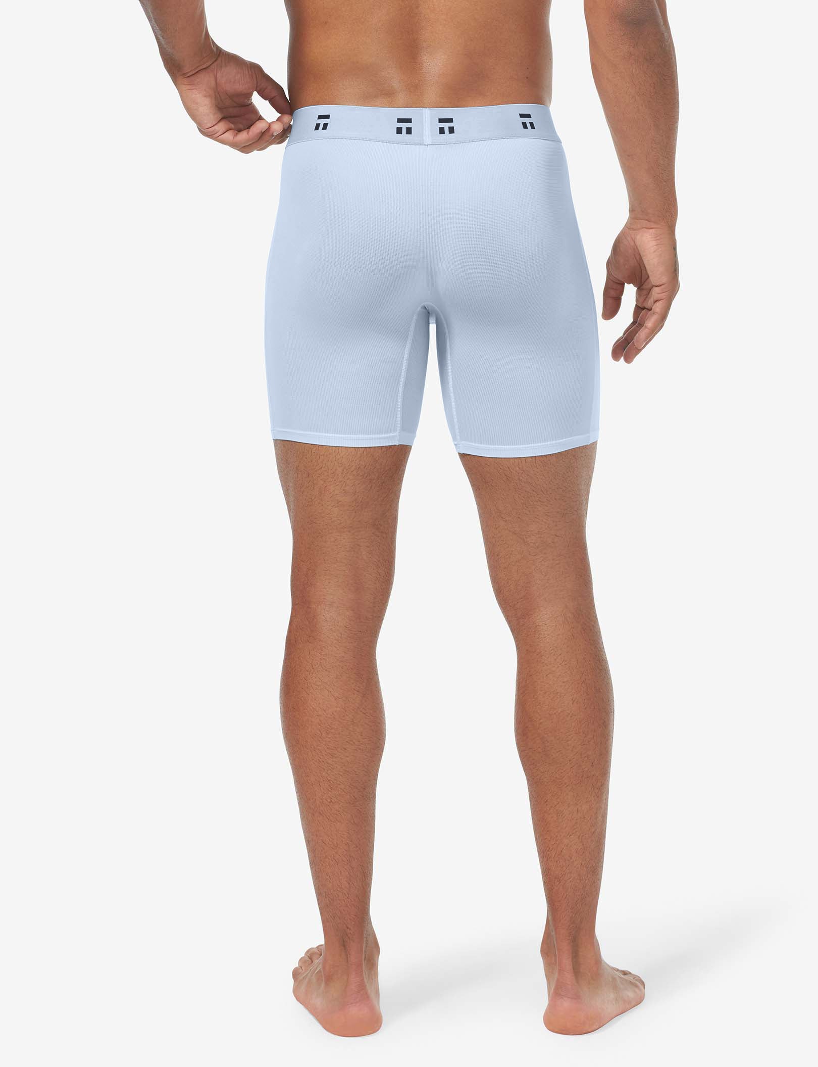 Breathable Air Mid-Length Boxer Briefs - 6 Pack for Men | Comfortable & Moisture-Wicking Underwear for Workout, Travel & Daily Wear