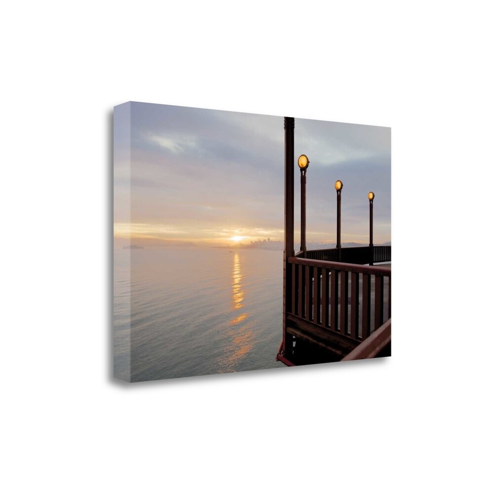 Alan Blaustein Art Deco Lamposts #3 Giclee Print - Gallery Wrapped Canvas Wall Art for Living Room, Bedroom & Office Decor