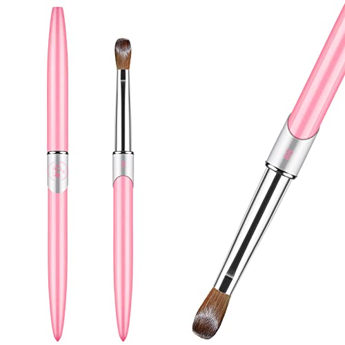 Premium Kolinsky Acrylic Nail Brush for Professional & DIY Nail Art - Size 8 Golden Maple - Perfect for Acrylic Powder Application, Home Manicures & Salon Use