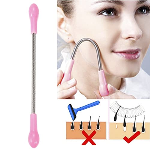 DESMIKA 2-Pack Facial Hair Remover Spring Stick for Women - Painless Upper Lip, Chin, Face & Neck Hair Removal | At-Home Beauty Tool for Smooth Skin Care Routine