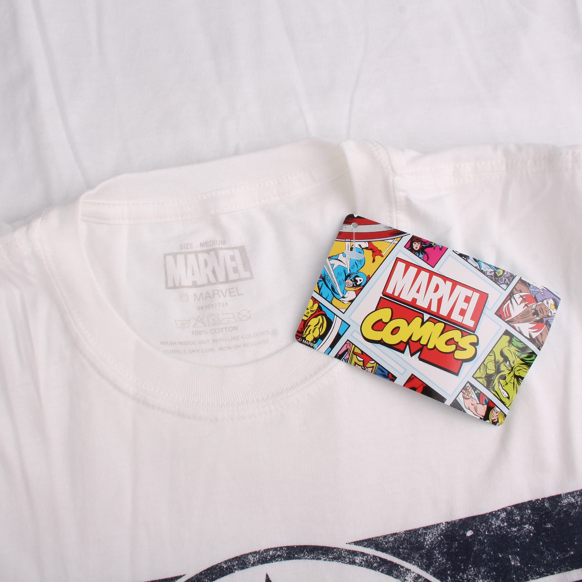 Marvel Captain America Hoodie for Men - Official Cap Logo Sweatshirt | Superhero Cosplay & Casual Wear