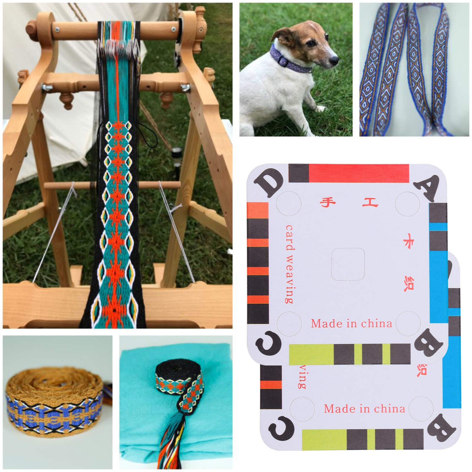 100Pcs Weaving Shuttle Cards - Premium Tablet Weaving Paper for Inkle Looms | DIY Weaving Accessories & Loom Supplies | Perfect for Crafting, Medieval Reenactments, and Fiber Art Projects