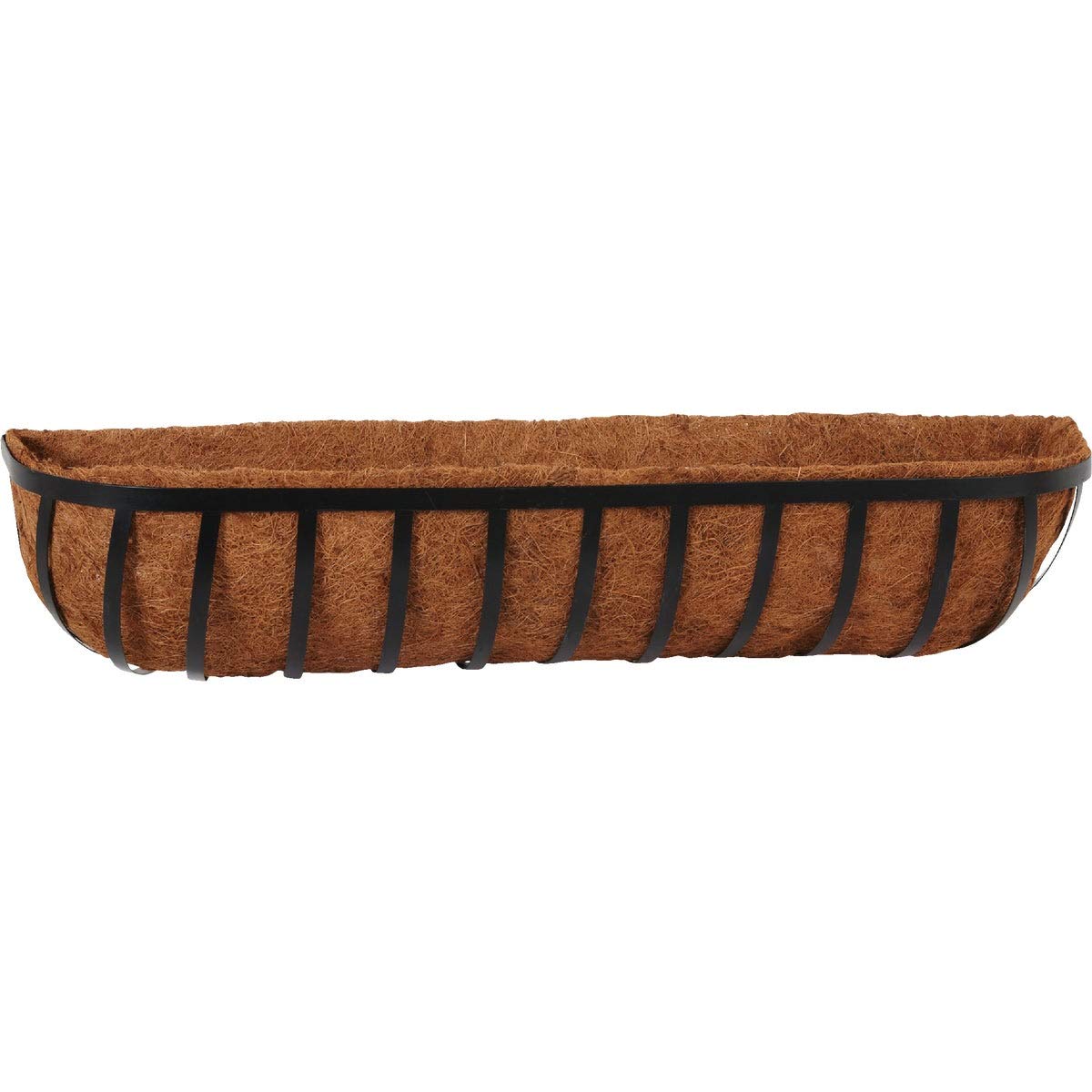CobraCo Black 36-Inch Canterbury Horse Trough Planter HTCB36-B - Large Outdoor Garden Planter for Flowers, Plants & Herbs - Perfect for Patio, Deck, Farmhouse & Rustic Decor