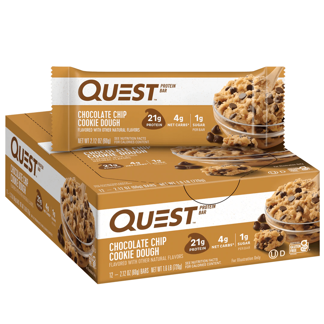 Quest Protein Bars 12 Pack - High Protein Snack Bars for Weight Loss & Muscle Building - Perfect for Gym, Workout & On-the-Go Energy Boost