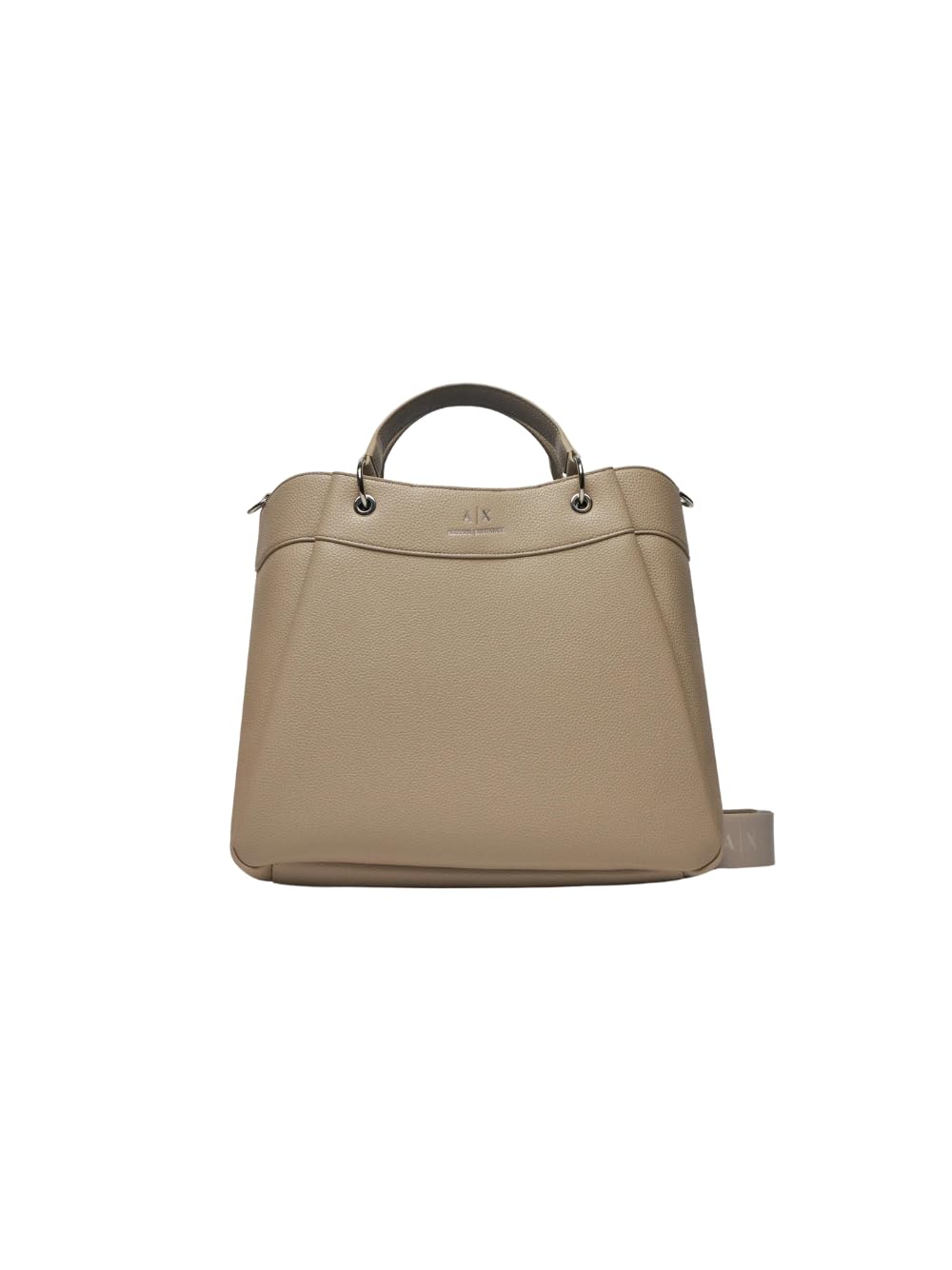 AX Armani Exchange Wave Large Tote Bag with Adjustable Webb Strap - Stylish Designer Handbag for Women, Perfect for Work, Travel & Everyday Use