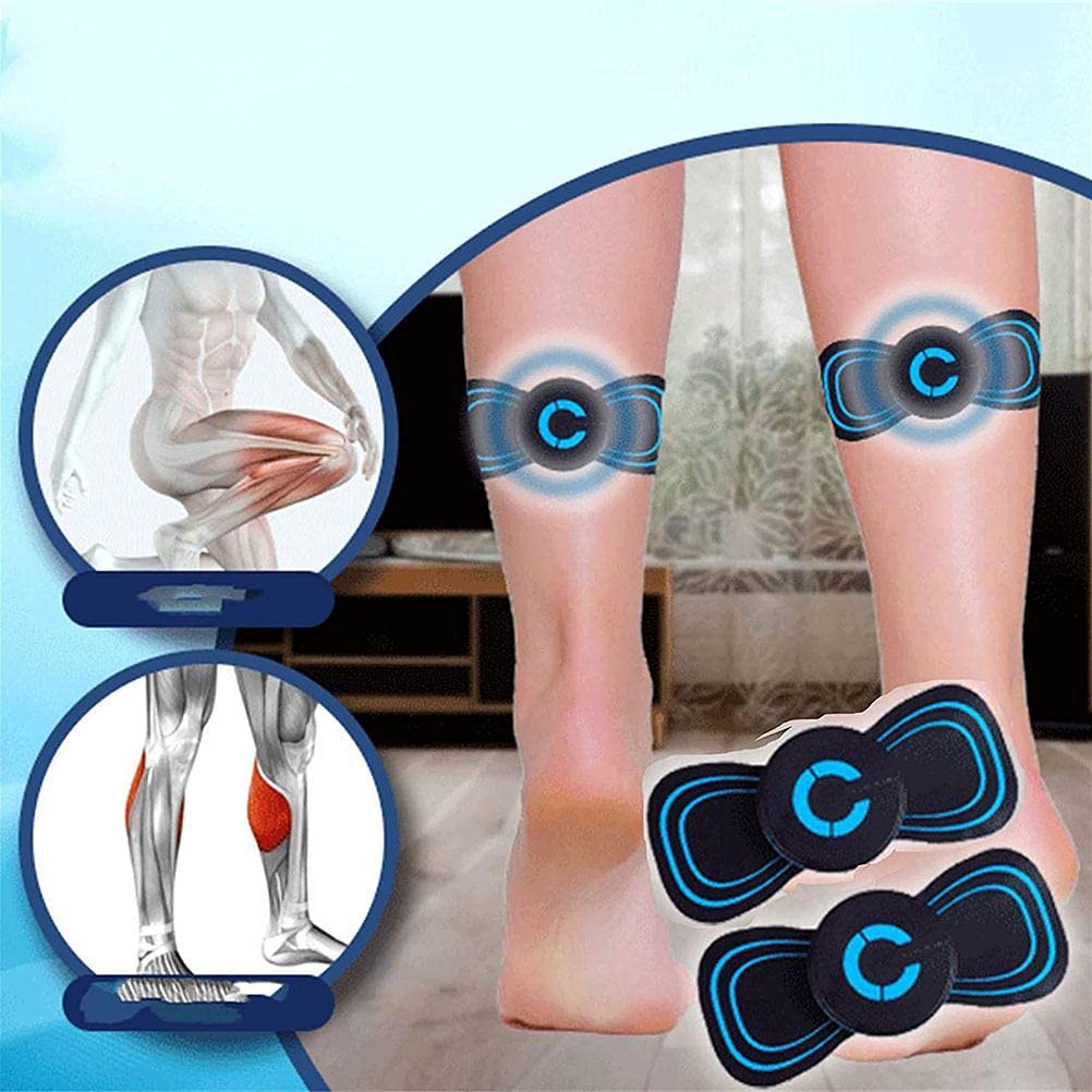 Electric Leg Massager & EMS Arm Shaper - Portable Rechargeable TENS Machine for Neck, Shoulder, Leg & Elbow Pain Relief - Muscle Stimulator for Home, Office & Travel Use