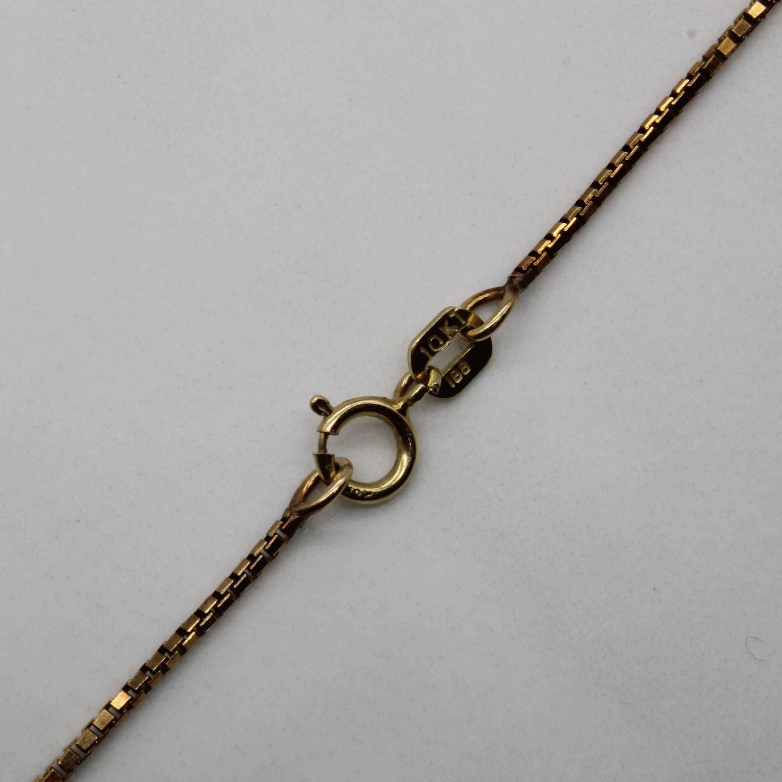 10K Yellow Gold Box Chain Necklace for Men & Women - 20 Inch Solid Gold Box Link Chain - Perfect for Everyday Wear, Gifts & Special Occasions