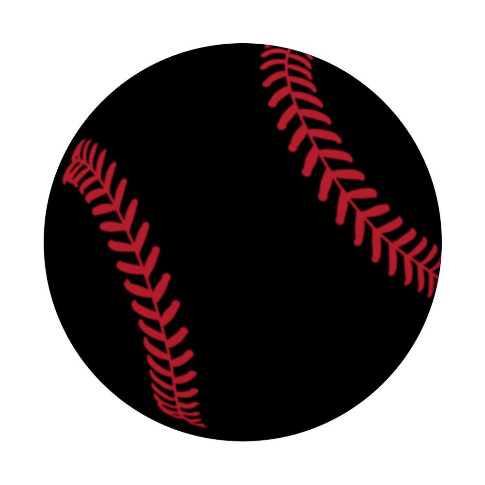 Black & Red PopSockets - Baseball Themed Phone Grip & Stand - Perfect Gift for Baseball Fans - Use for Phone, Tablet, and Camera Stability