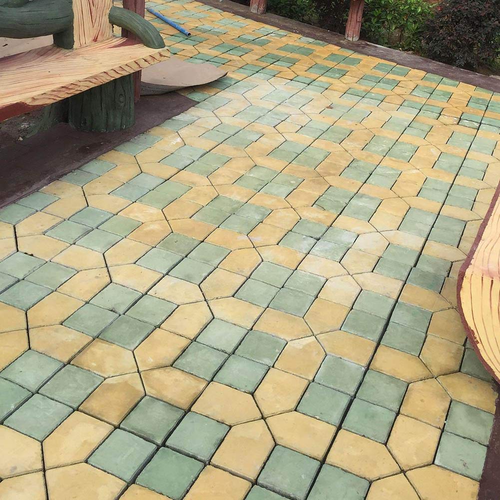 Reusable Concrete Walk Maker Mold - DIY Garden Path Pavement Tool for Cement Stepping Stones & Brick Paving - Perfect for Lawn, Patio, Yard & Outdoor Landscaping Projects (Square Design)