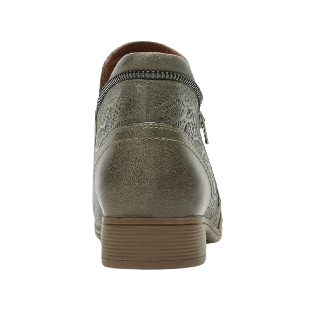 Women's Crosbie Bootie - Dusty Olive (Regular Width) | Comfortable & Stylish Ankle Boots for Fall & Winter | Perfect for Casual Outfits, Work & Outdoor Activities