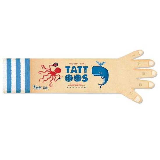 Londji Temporary Ocean Tattoos for Kids - Waterproof & Safe - Perfect for Beach, Pool & Summer Fun