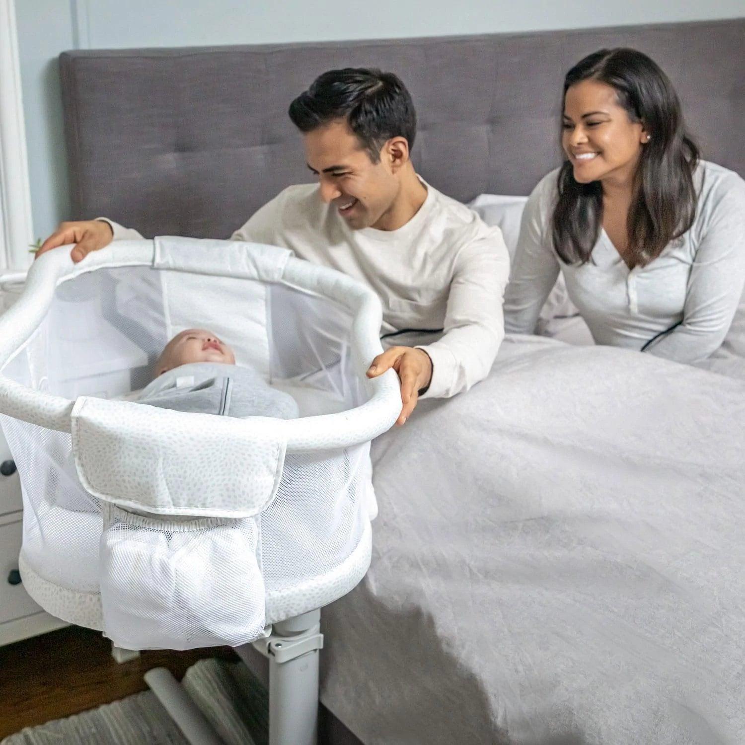 HALO™ Bassinest™ Premiere Series Swivel Sleeper for Newborns - 360° Rotating Baby Bassinet with Nightlight & Soothing Vibrations | Perfect for Nursery, Bedside Co-Sleeping & Late Night Feedings