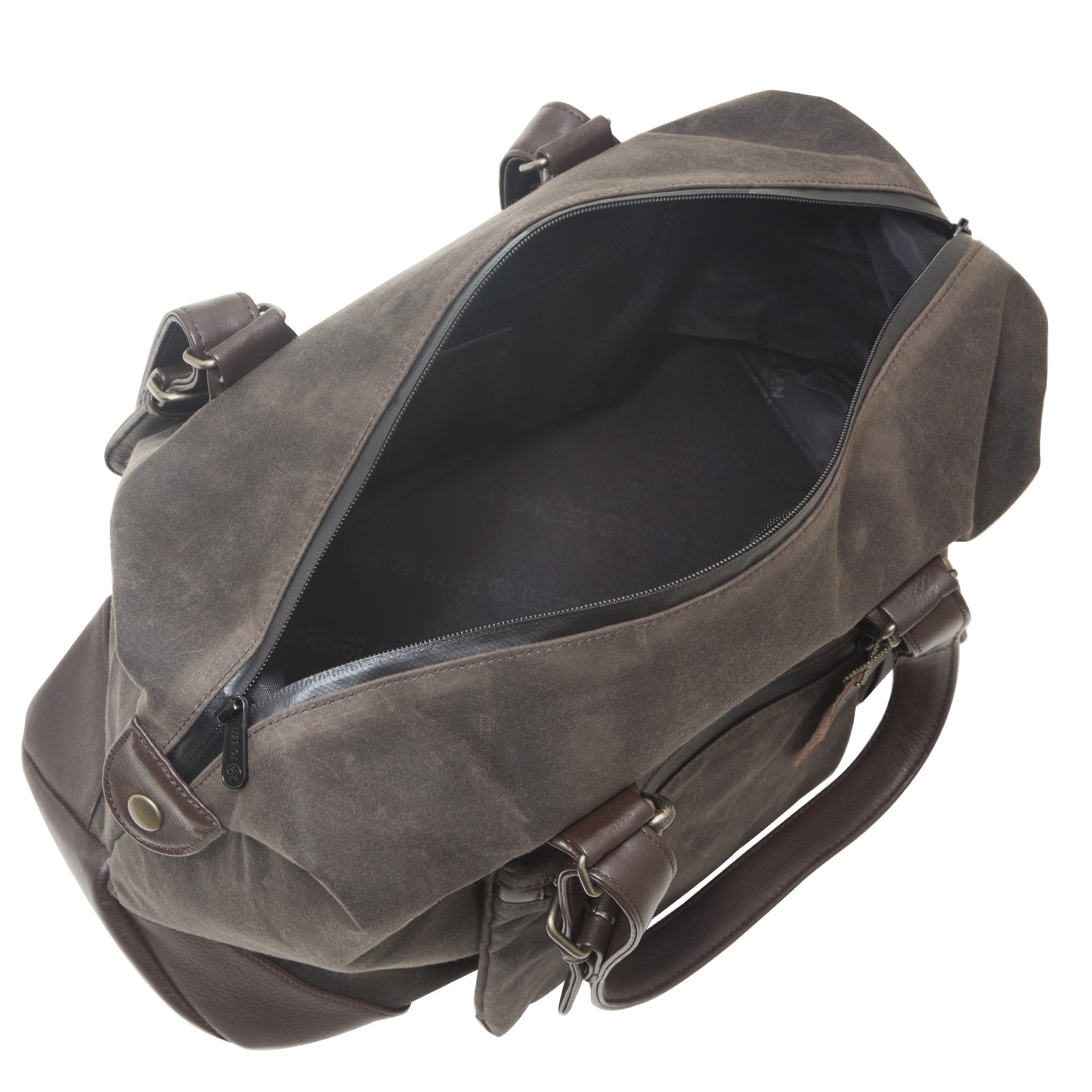 Lafayette Waxed Duffel Bag - Waterproof Travel Duffel for Men & Women, Dark Brown, One Size - Perfect for Gym, Weekend Trips & Outdoor Adventures