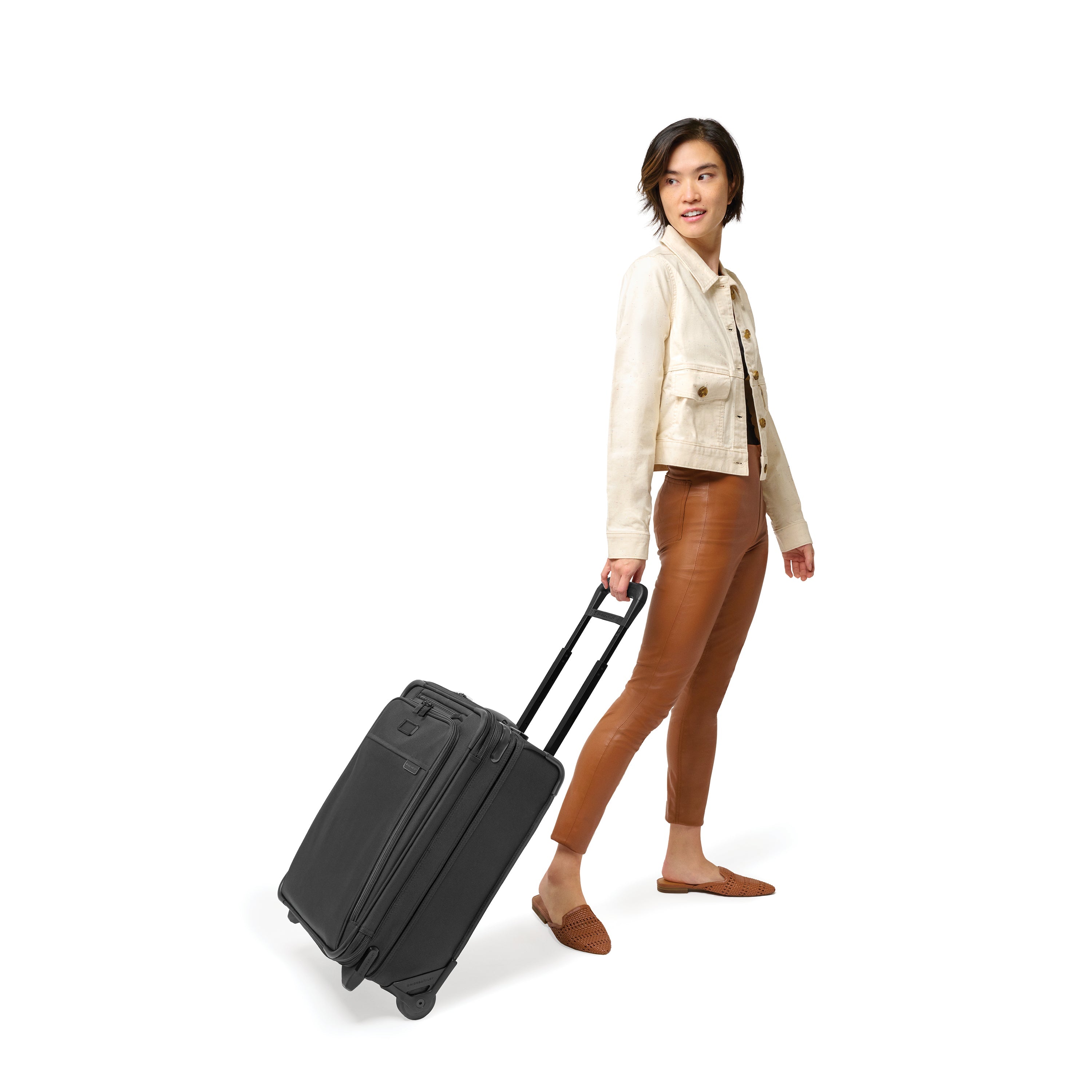 Briggs & Riley Baseline Global 2 Wheel Carry On Luggage - Lightweight Spinner Suitcase for Business Travel & Weekend Getaways | TSA Approved, Durable Expandable Cabin Baggage