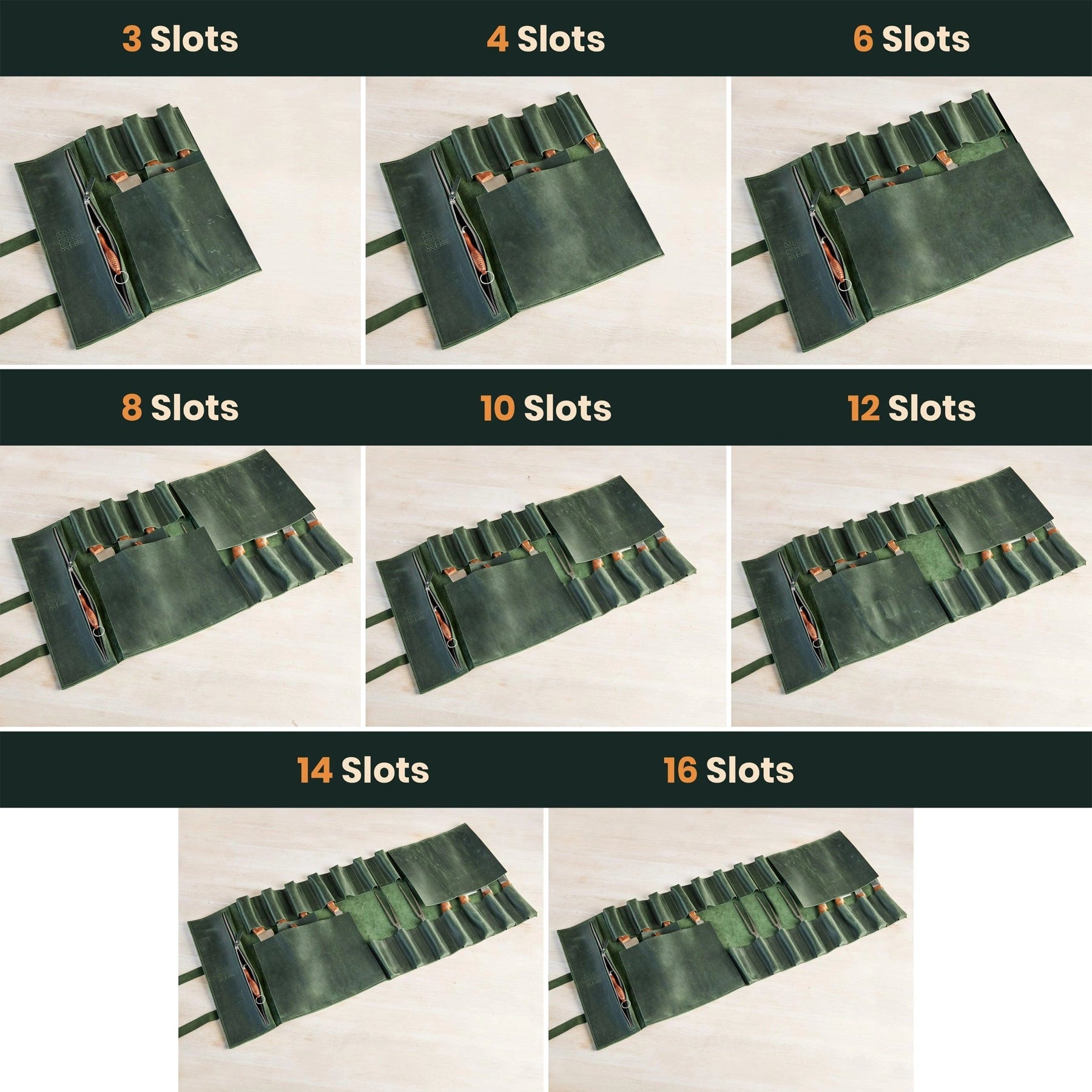 Premium Leather Knife Roll for Chefs & Butchers - Durable Professional Knife Storage Case with 12 Slots - Perfect for Kitchen, Camping & Culinary Gifts