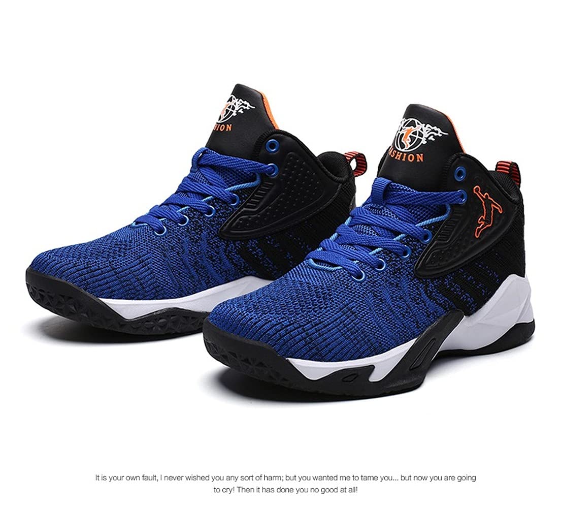 Breathable Mesh Basketball Sneakers for Men - Lightweight Soft Sole Summer Sports Shoes for Outdoor & Indoor Play