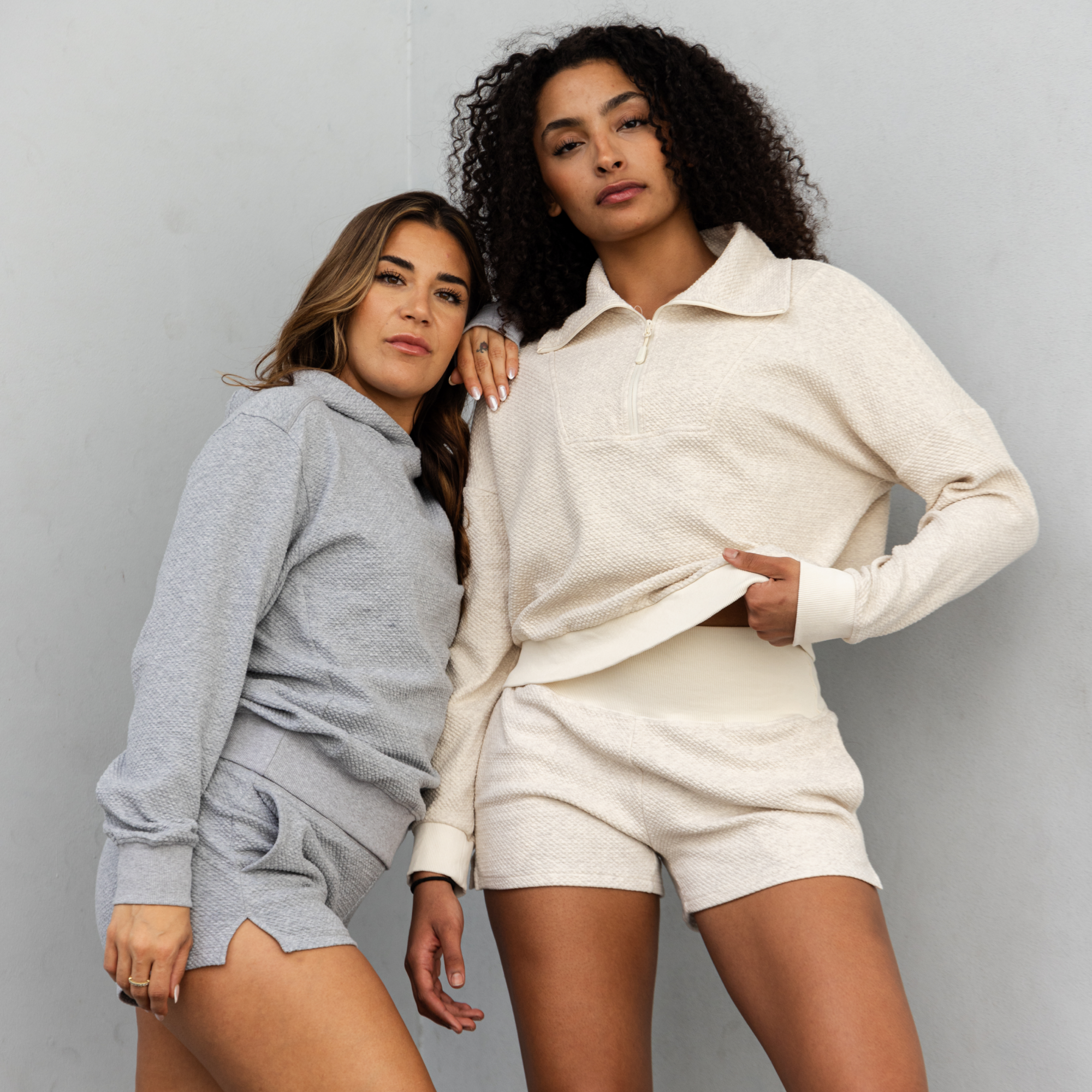 Women's Revive Cloud Short Set - Heather Oatmeal Color | Ultra Soft Lounge & Sleepwear | Perfect for Yoga, Running Errands & Summer Relaxation