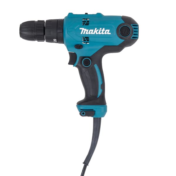 Makita HP0300 320W 10mm Corded Hammer Drill - Powerful Rotary Tool for Concrete, Masonry & Metal Drilling | Ideal for Construction, DIY Projects & Home Repairs