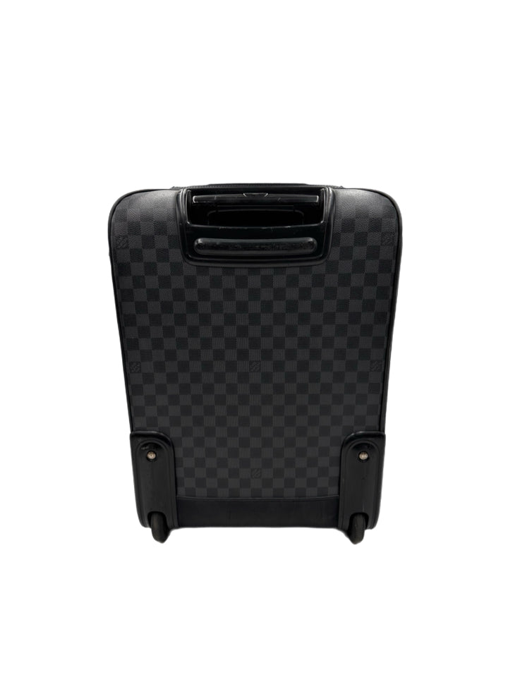 Louis Vuitton Damier Graphite Pegase Business Suitcase - Premium Carry-On Luggage for Business Travel & Executive Trips - Durable & Stylish Men's Travel Bag for Airplane & Office Use