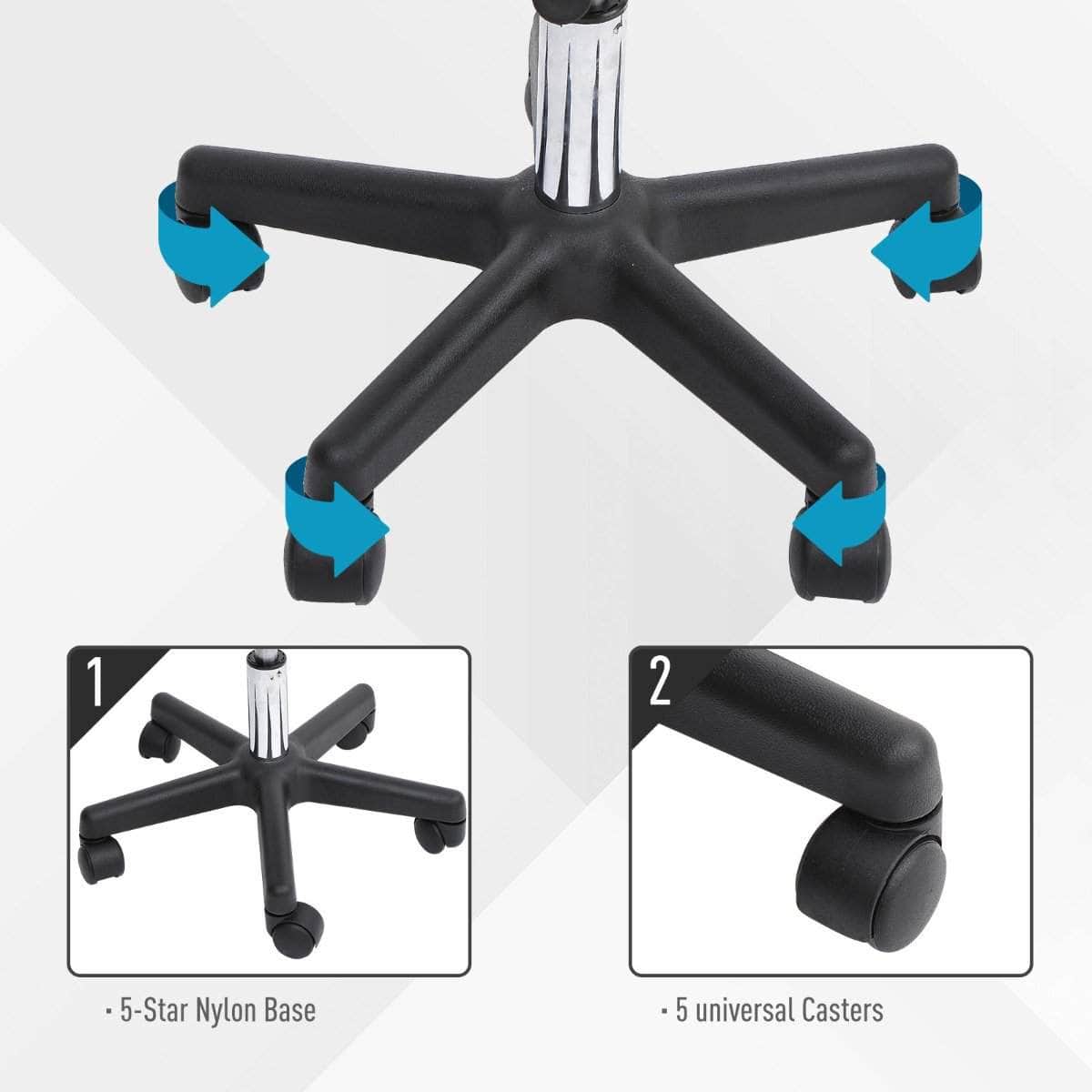 Adjustable Salon Massage Stool with Swivel & Wheels - 2 Color Options for Therapists & Spa Professionals | Perfect for Massage Therapy, Beauty Salons & Home Use