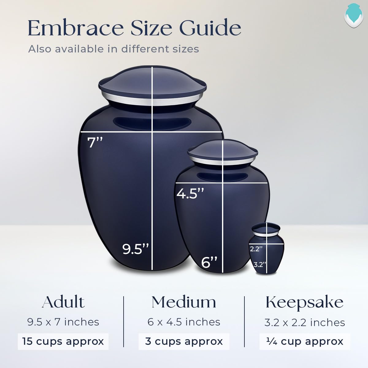Personalized Golf Cremation Urns for Adults - Large Cobalt Blue Funeral Urn for Men & Women with Double Side Engraving - Holds 200 lbs - Perfect for Memorial Displays, Home Altars & Golf-Themed Memorial Services