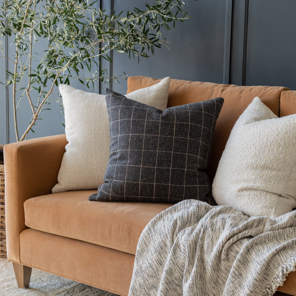 Premium Dundee 22x22 Inch Throw Pillow Cover - Soft Sable Brown Decorative Cushion for Sofa, Bed & Home Decor - Perfect for Living Room, Bedroom or Dorm
