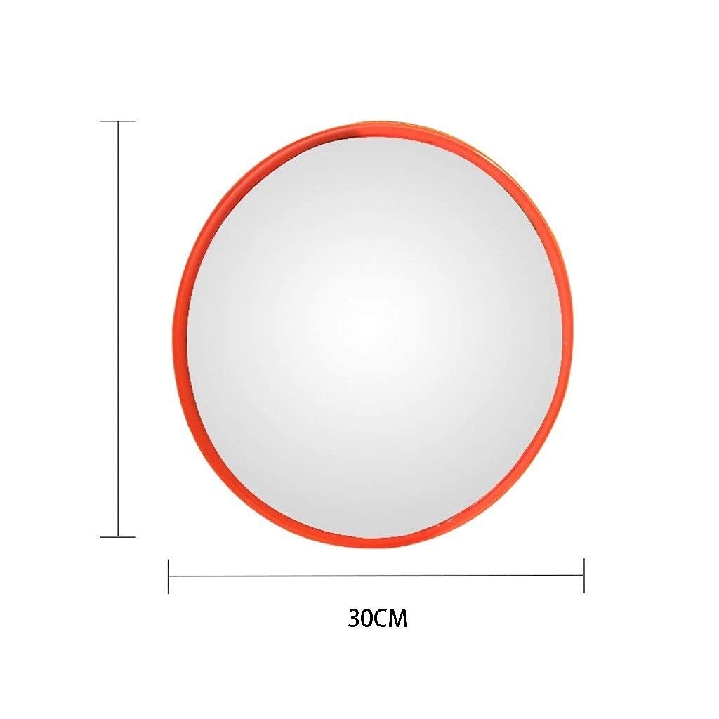 30-120cm Adjustable Convex Security Mirror for Traffic Safety, Garage & Mall Use - Durable Red Anti-Theft Mirror (120cm Size) - Perfect for Parking Lots, Warehouses & Retail Stores