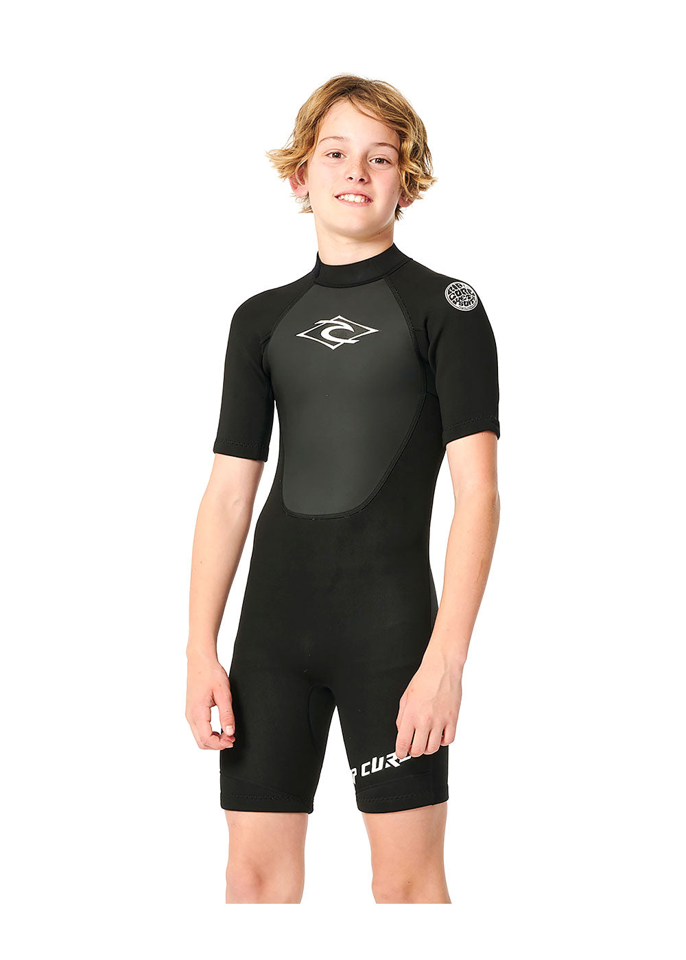 Rip Curl Boys Omega 2mm BZ Spring Suit Wetsuit for Kids - Youth Shorty Wetsuit for Surfing, Swimming & Water Sports
