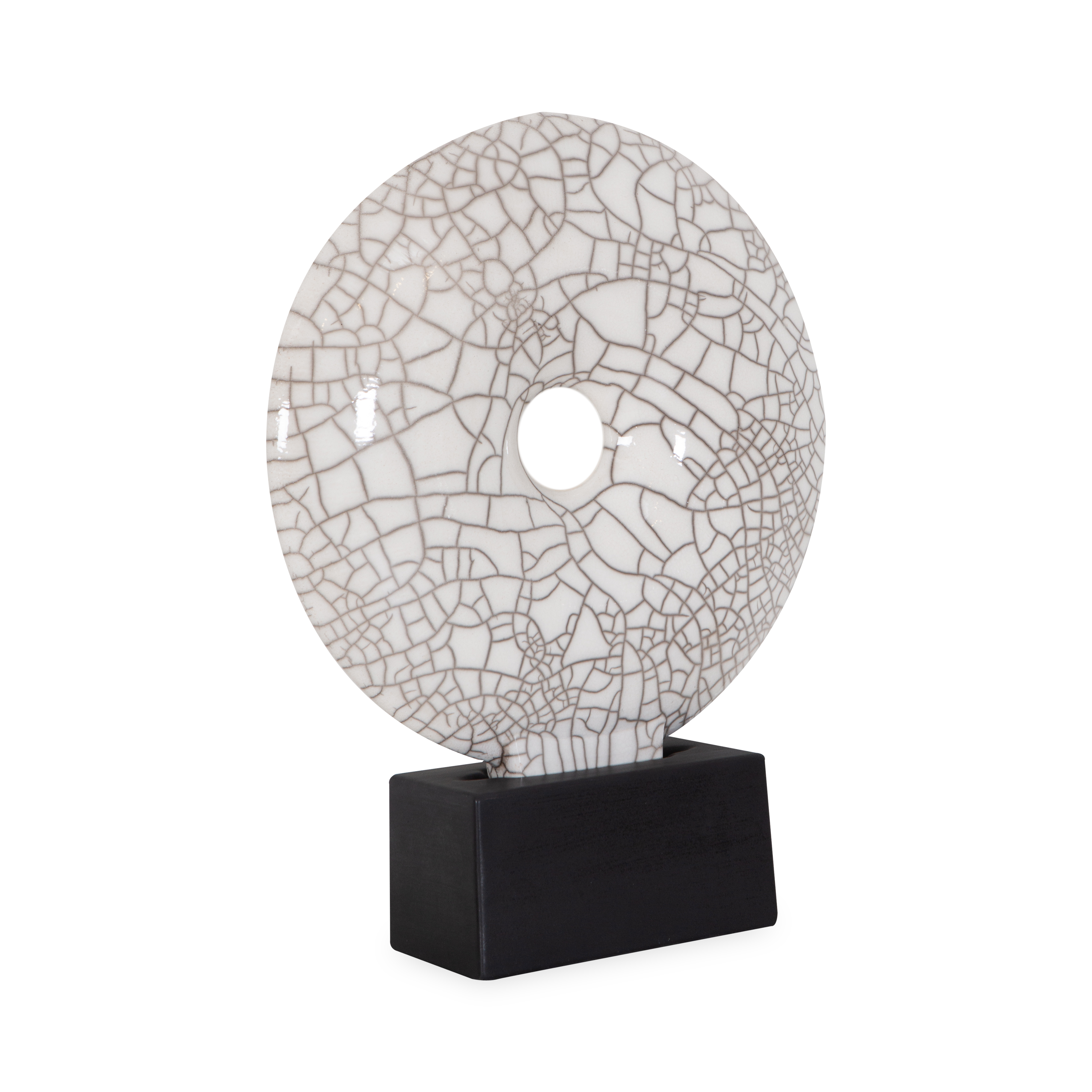 Orbis Sculpture White 23F - Modern Abstract Home Decor for Living Room, Bedroom & Office - Minimalist Art Piece for Wall Display & Gift Giving