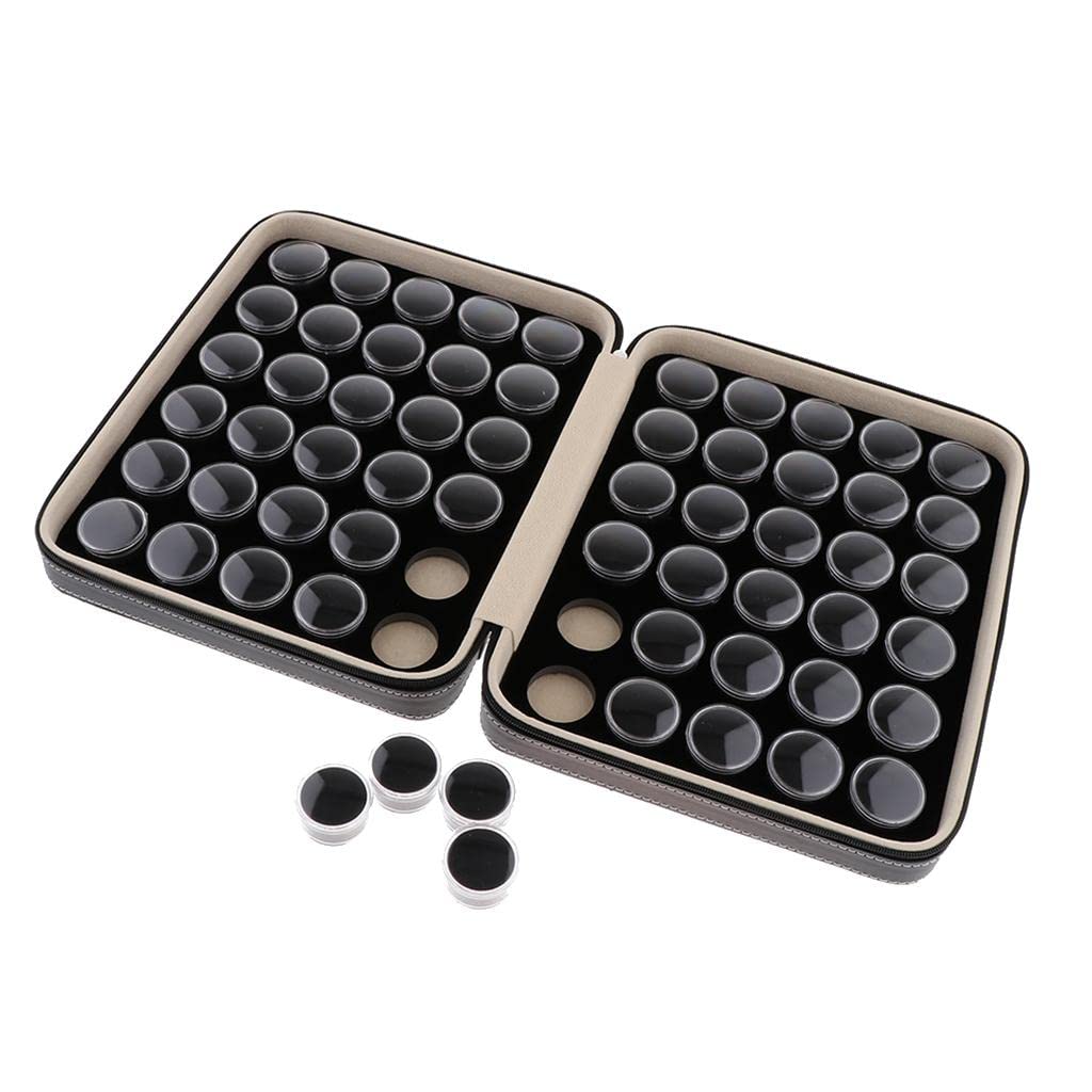 Premium Diamond Display Case & Jewelry Organizer - Black Gemstone Storage Box for Rings, Necklaces, Earrings - Perfect for Home, Shop & Travel Use