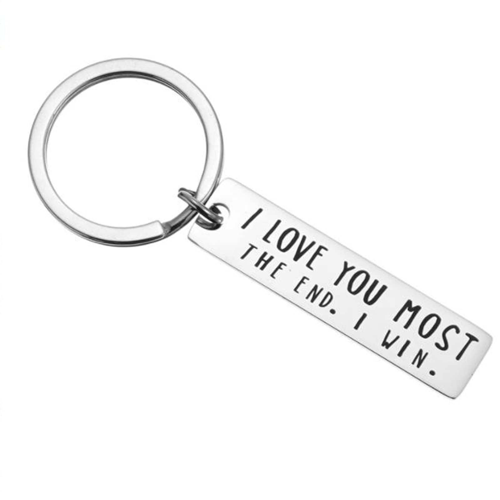Personalized Love Keychain - Durable Engraved Gift for Him/Her - Birthday, Anniversary & Couples Present - Perfect for Everyday Carry, Key Organization & Romantic Keepsakes
